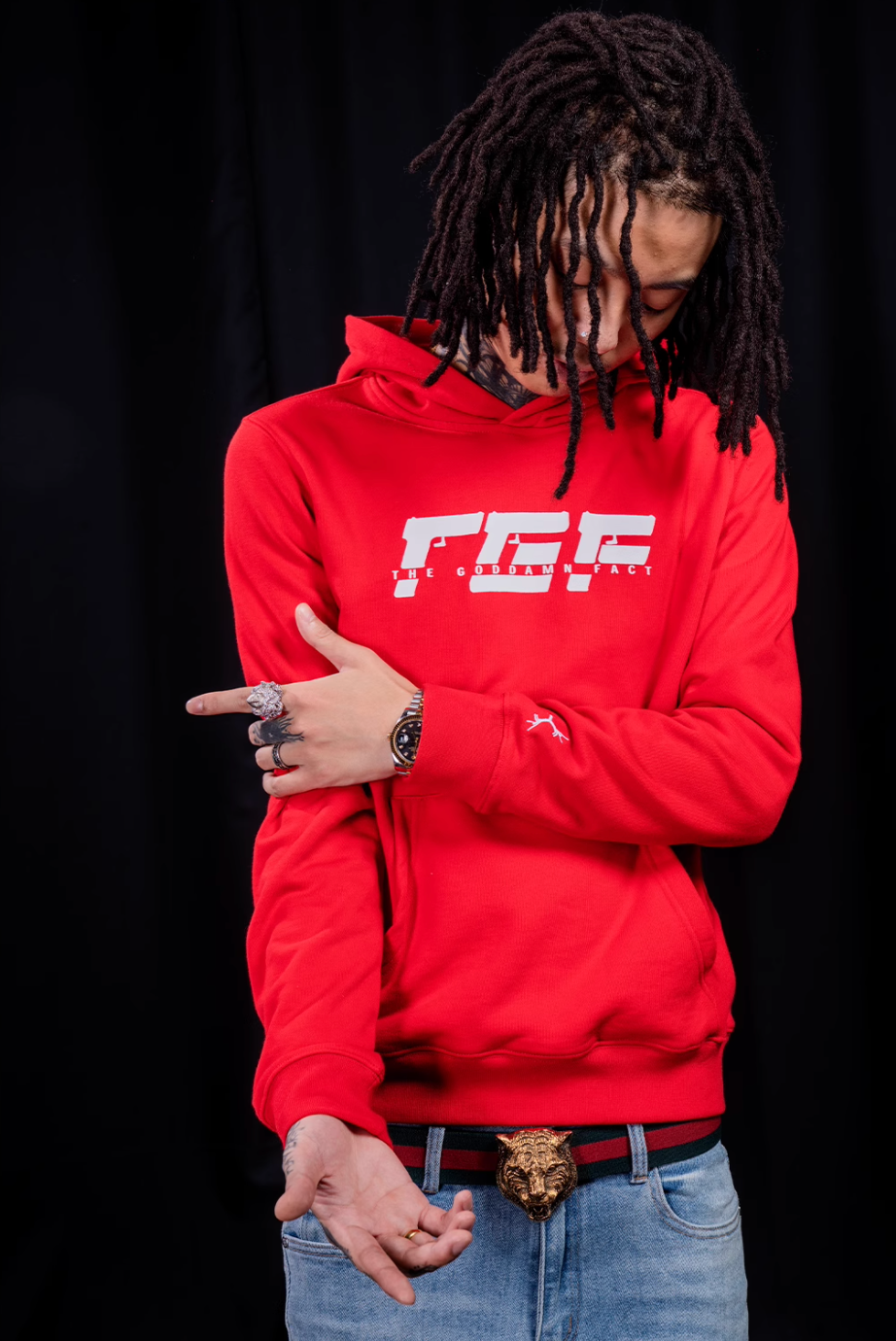 TGFCLUB TGF Logo Print Hoodie