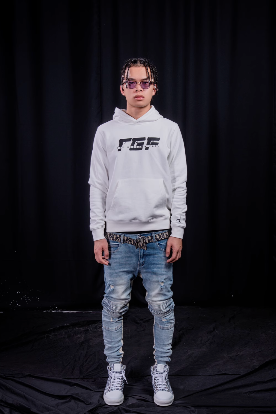 TGFCLUB TGF Logo Print Hoodie
