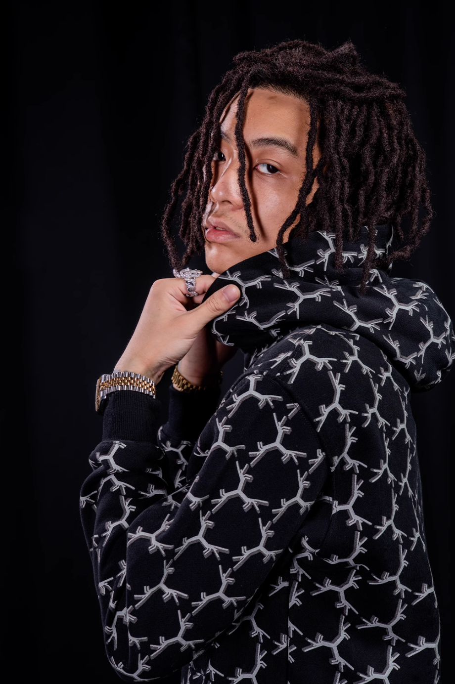 TGFCLUB Full Print Embroidered Hoodie