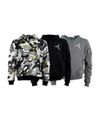 TGFCLUB 223 Embroidered Removable Zip Panel Hoodie