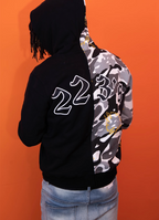 TGFCLUB 223 Embroidered Removable Zip Panel Hoodie