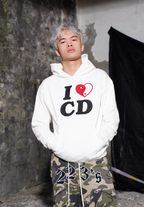 TGFCLUB I LOVE CD Embroidered Hoodie