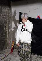 TGFCLUB I LOVE CD Embroidered Hoodie
