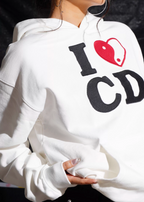 TGFCLUB I LOVE CD Embroidered Hoodie