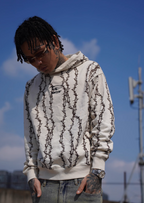 TGFCLUB Thorns Full Print Logo Embroidered Hoodie