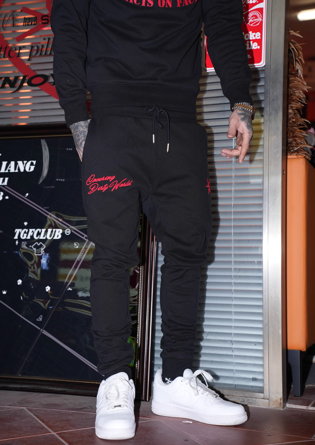TGFCLUB x SNOWMAKER SAINT Zip Up Hoodie and Sweatpants