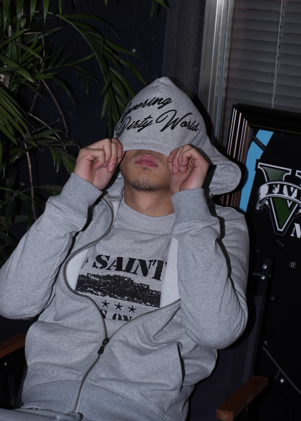 TGFCLUB x SNOWMAKER SAINT Zip Up Hoodie and Sweatpants