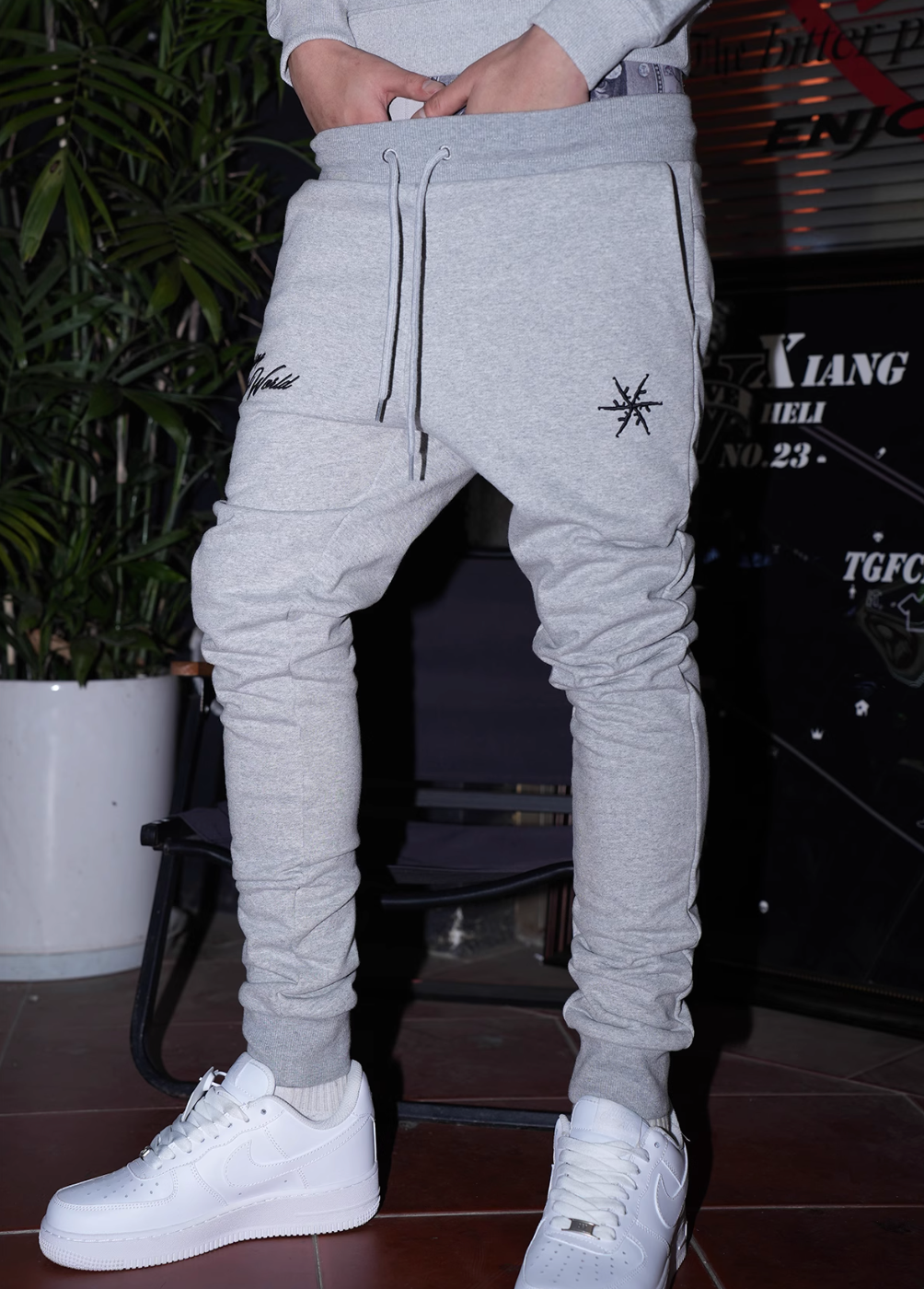 TGFCLUB x SNOWMAKER SAINT Zip Up Hoodie and Sweatpants