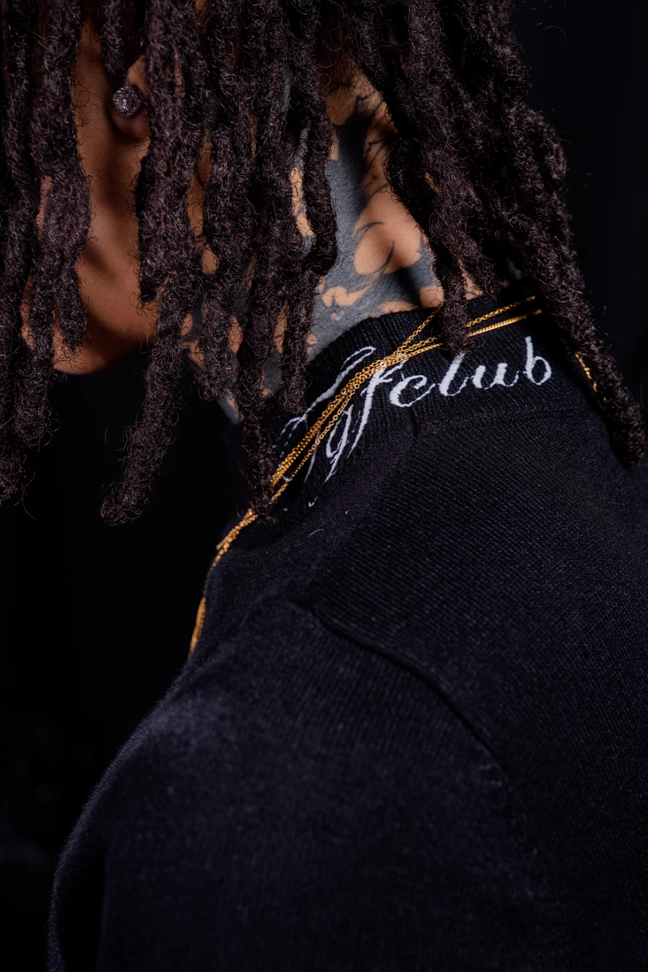 TGFCLUB Embroidered Half Turtleneck Slim Fit Knit Sweater