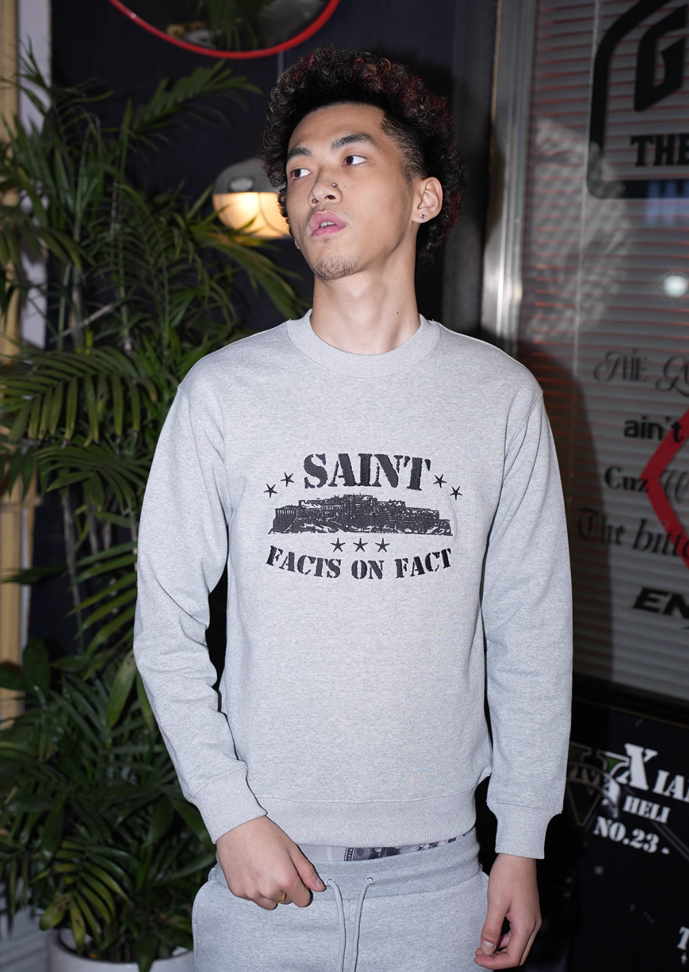 TGFCLUB x SNOWMAKER SAINT Slim Fit Sweatshirt