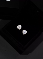 TGFCLUB Logo Moissanite Sterling Silver Earrings