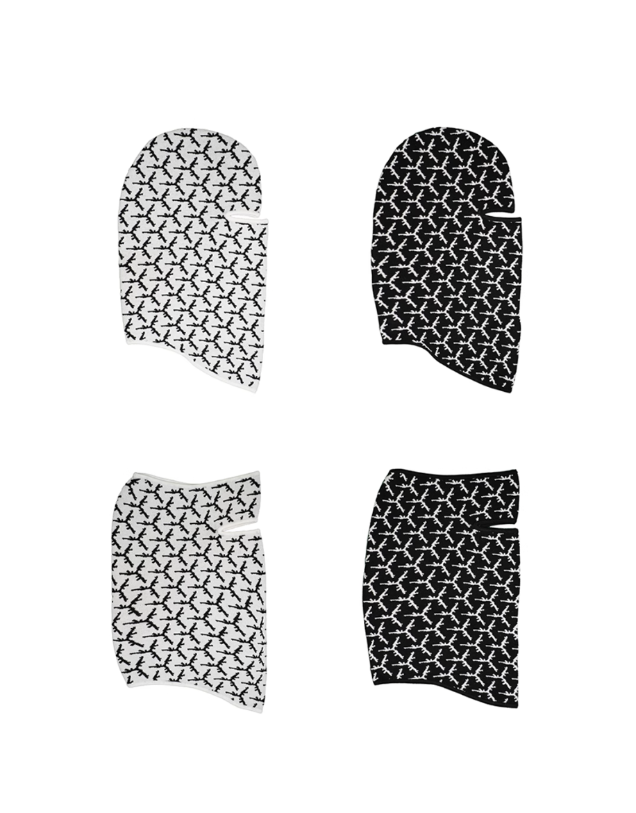 TGFCLUB All Over Logo Knit Face Mask
