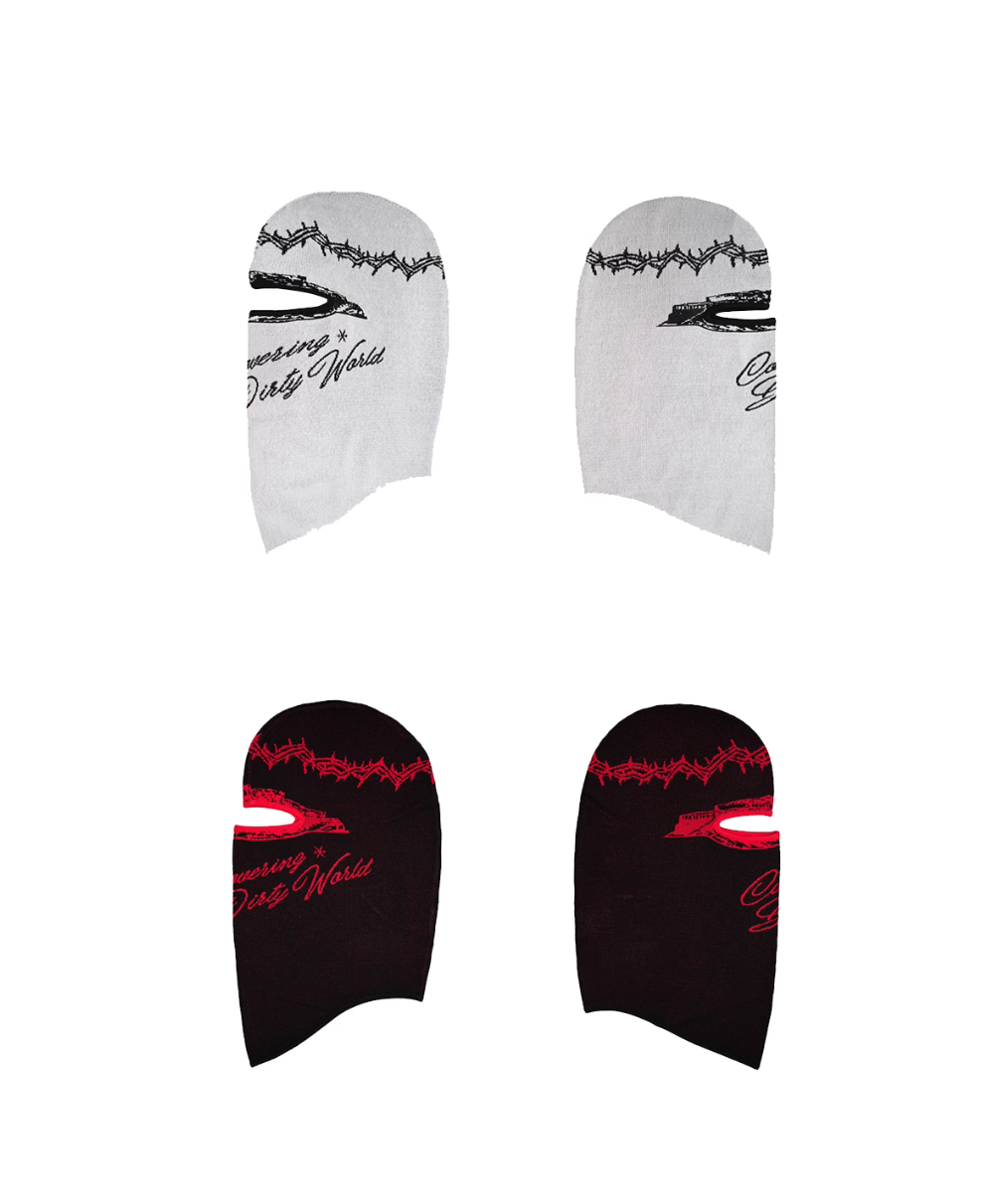 TGFCLUB x SNOWMAKER Crown of Thorns Knit Face Mask