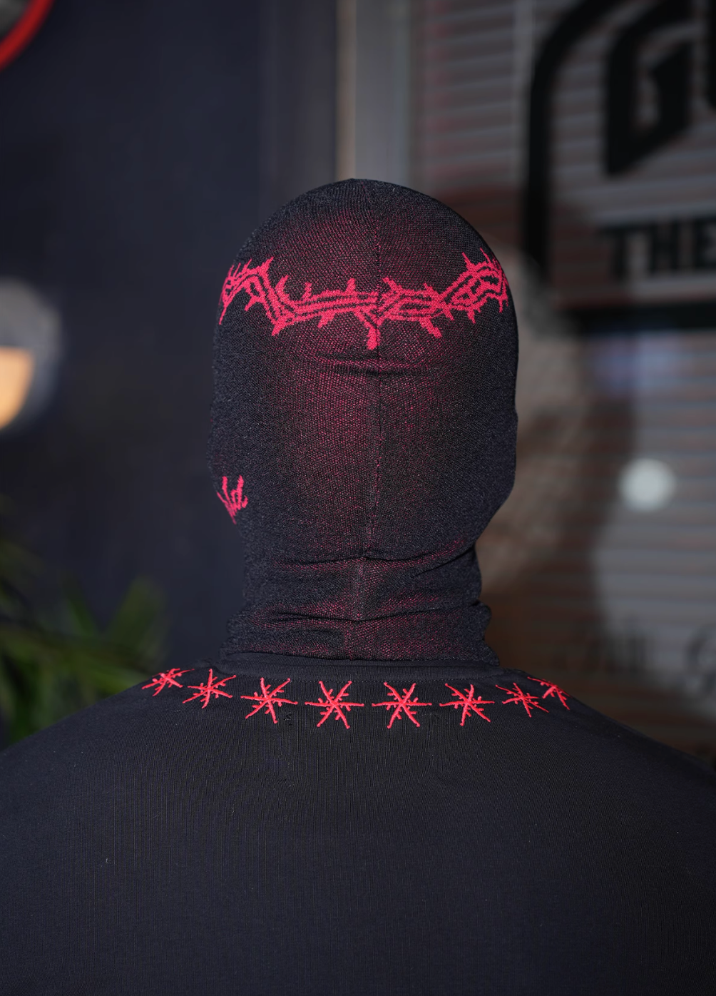 TGFCLUB x SNOWMAKER Crown of Thorns Knit Face Mask