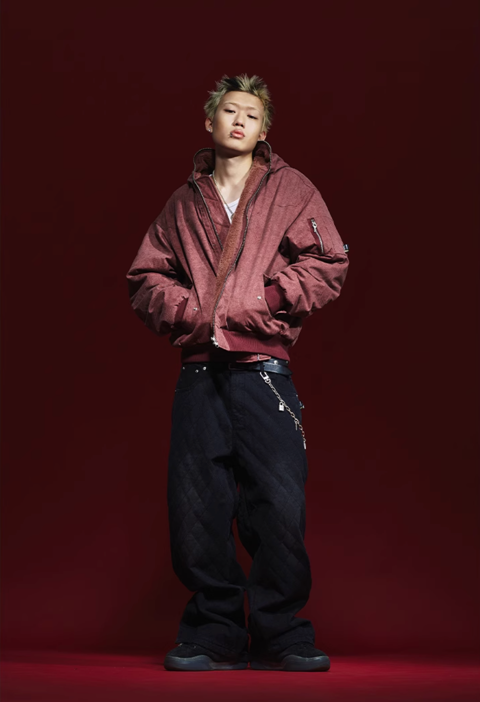 Remedy Multi Zipper Reversible MA-1 Bomber Jacket