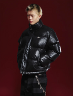 Remedy Cracked Design Puffer Jacket