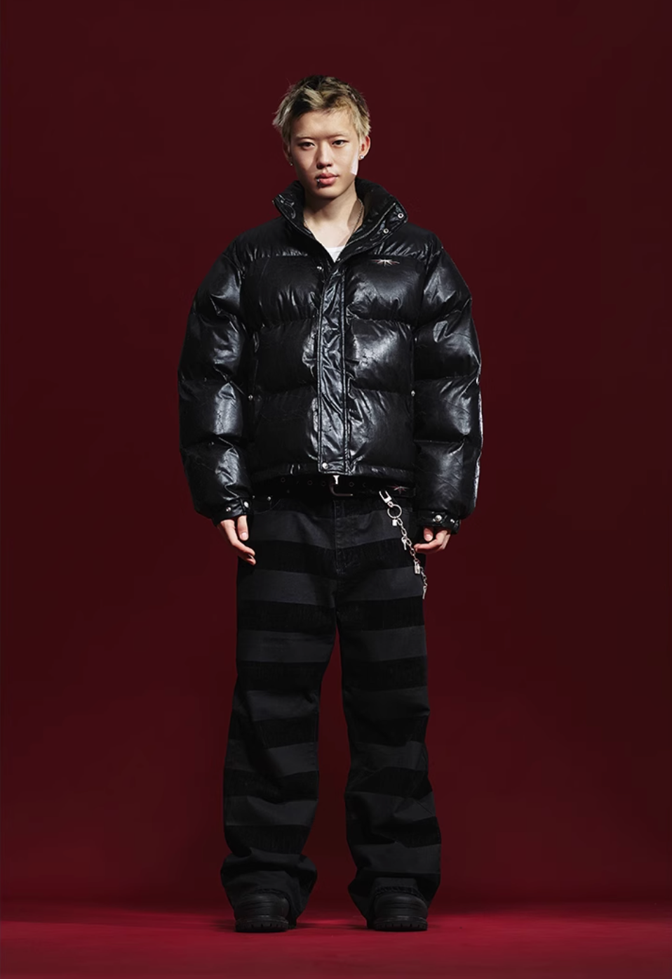 Remedy Cracked Design Puffer Jacket