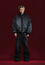 Remedy Pleated Back Design MA-1 Bomber Jacket