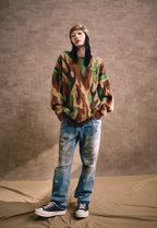 Remedy Flame Camouflage Knit Sweater