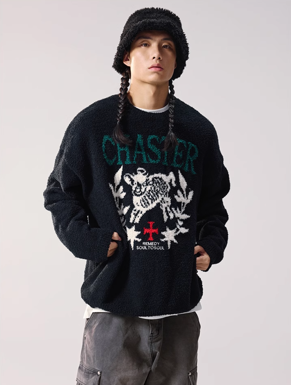 Remedy CHASTER Jacquard Knit Sweater