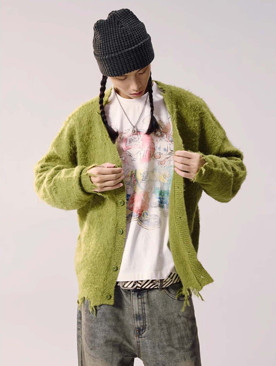 Remedy Distressed Knit Cardigan