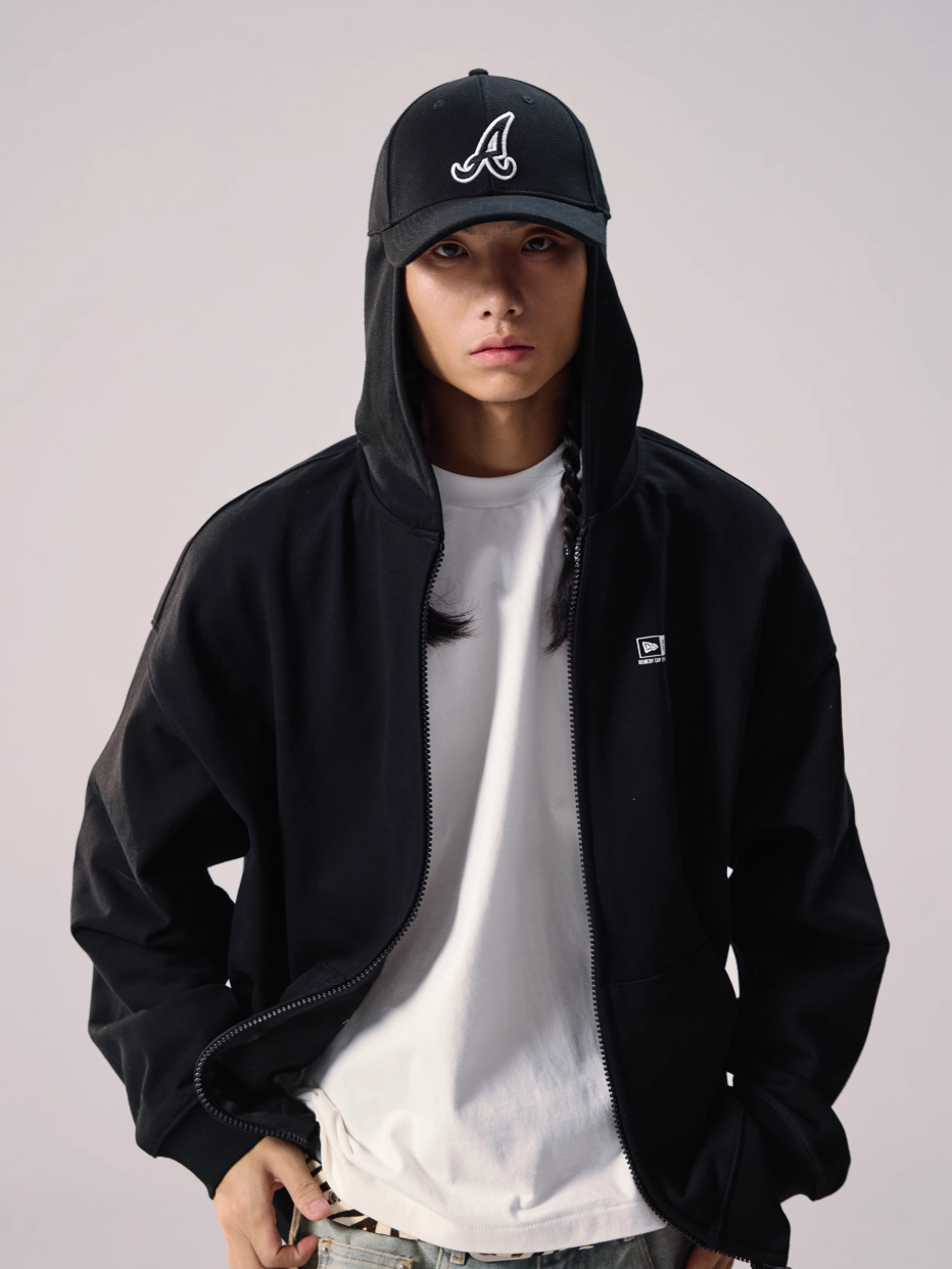 Remedy Baseball Cap Hood Zip Up Hoodie