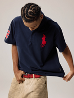 Remedy Cocktail Glass Girl Embroidery Polo Shirt
