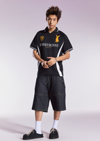 Remedy HONEYBUNNY Rabbit Embroidered Soccer Jersey Polo Shirt