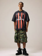 Remedy Paint Stained Camouflage Work Cargo Shorts