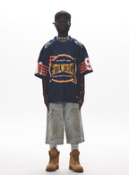 UNTILWERICH Vintage Graphic Mesh Hockey Jersey