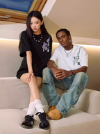 MEDM Vine Flower Embroidered Logo Tee