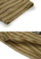 EVILKNIGHT(EK) Striped Graffiti Print Polo