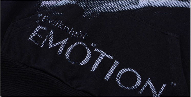 EVILKNIGHT(EK) Mirror Duality Graffiti Print Hoodie