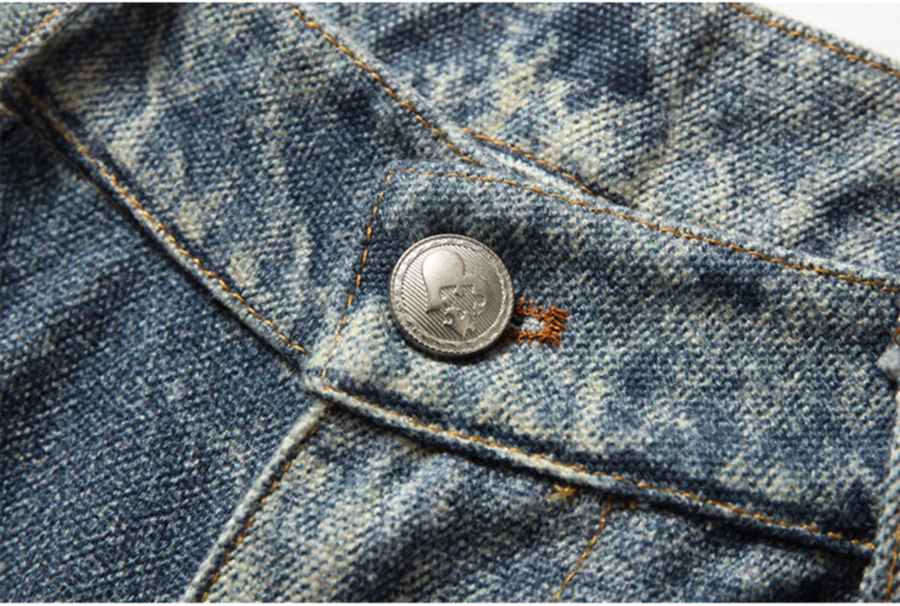 YADcrew Evening Lace Print Denim Jeans