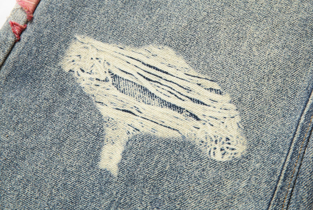 YADcrew Evening Lace Print Denim Jeans