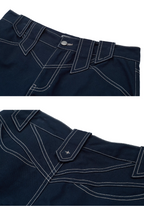 EVILKNIGHT(EK) Devil Eye Structured Canvas Pants