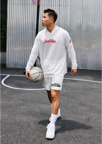 JUST VIBE Hooded Quick Dry Basketball Jersey