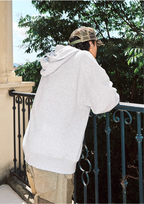 JUST VIBE Lace Peace Dove Zip Up Hoodie