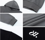 JUST VIBE Basic JV Logo Embroidered Hoodie