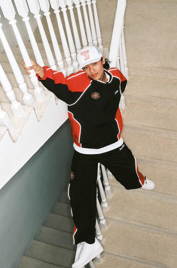 JUST VIBE Colorblock Track Jacket and Pants