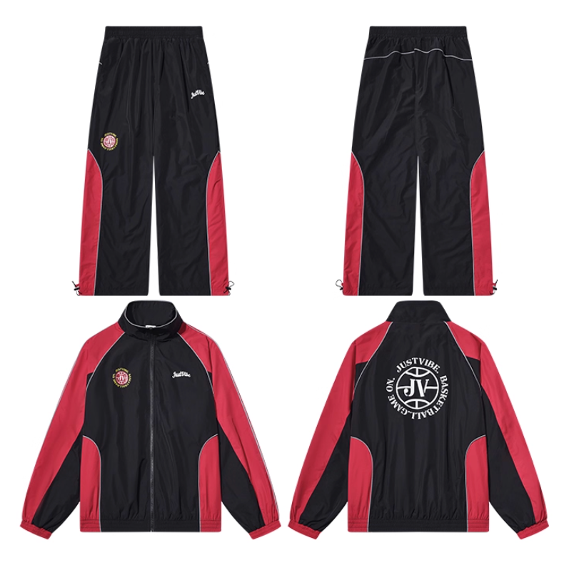JUST VIBE Colorblock Track Jacket and Pants