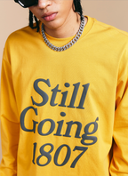 1807 Still Going Foam Print Long Sleeve Tee