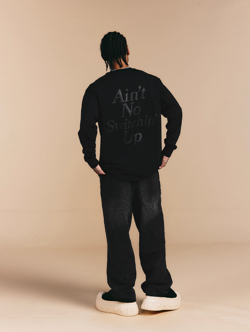 1807 Still Going Foam Print Long Sleeve Tee