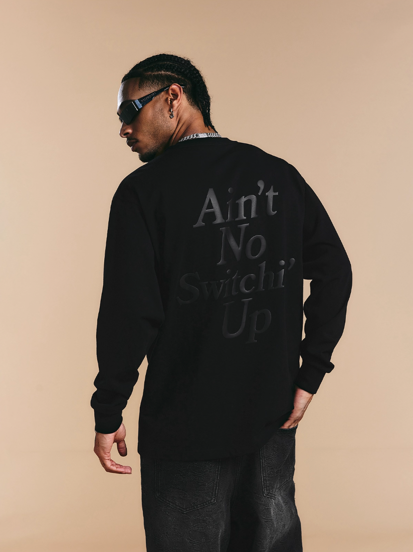 1807 Still Going Foam Print Long Sleeve Tee