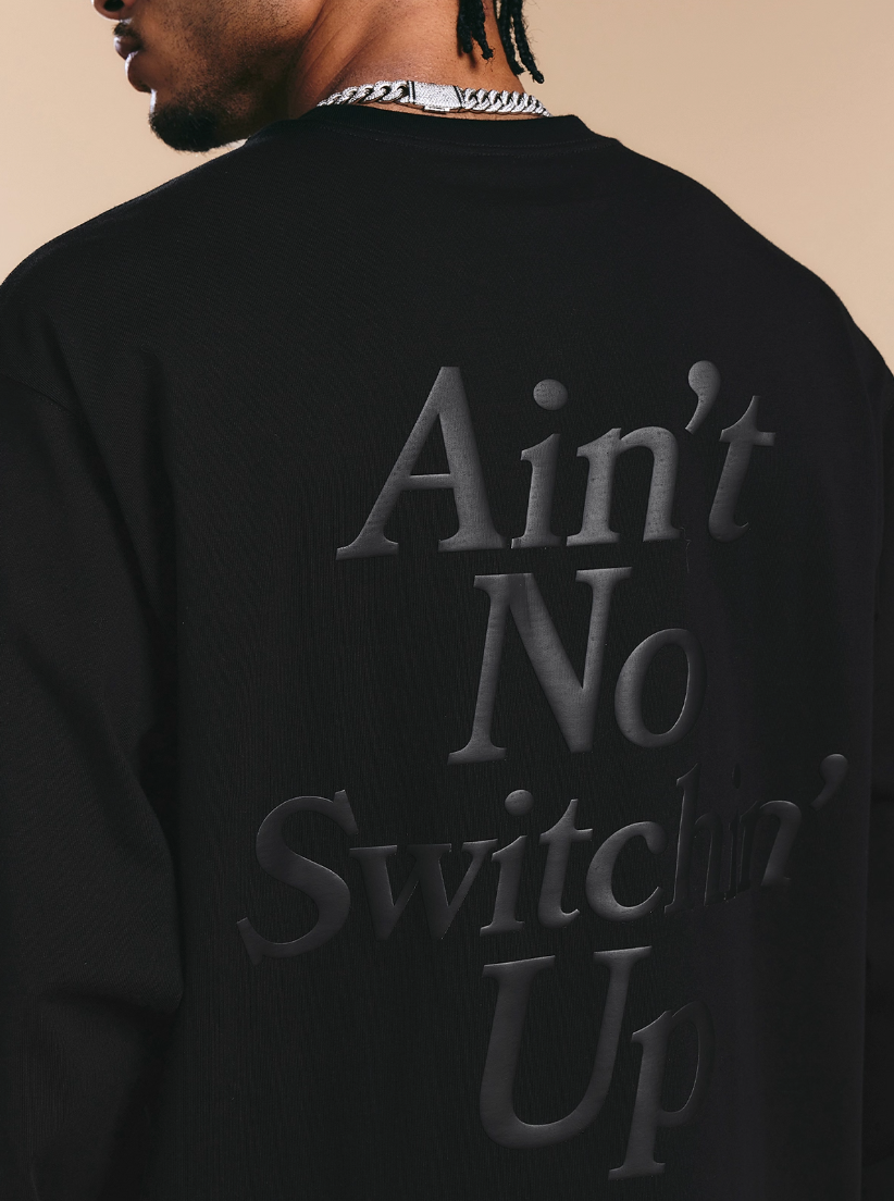 1807 Still Going Foam Print Long Sleeve Tee