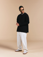 1807 Glossy Logo Print Long Sleeve Tee