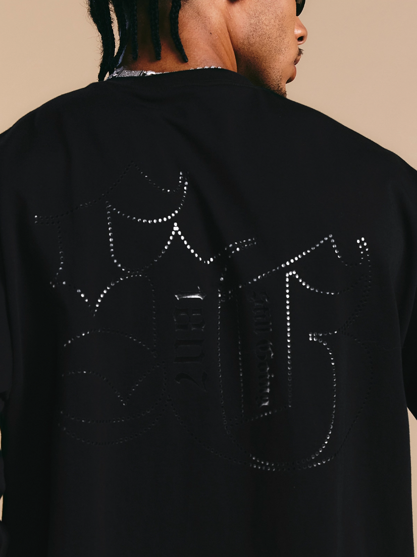 1807 Glossy Logo Print Long Sleeve Tee