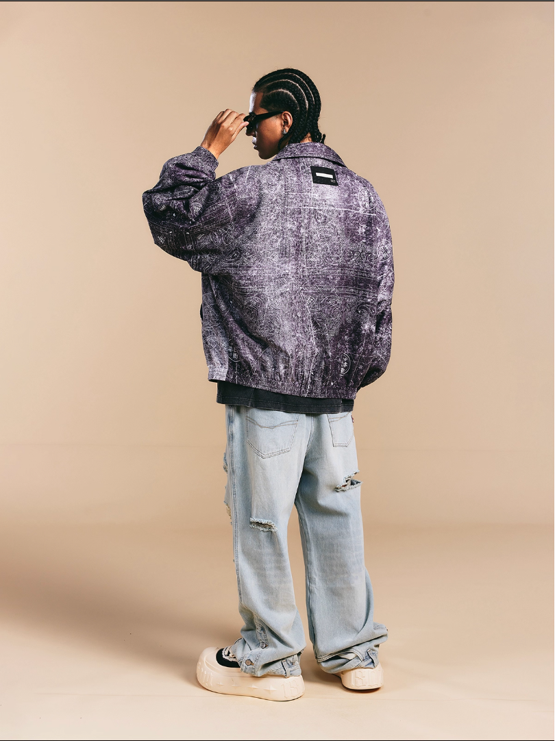 1807 × LABT Original Paisley Full Print Track Jacket