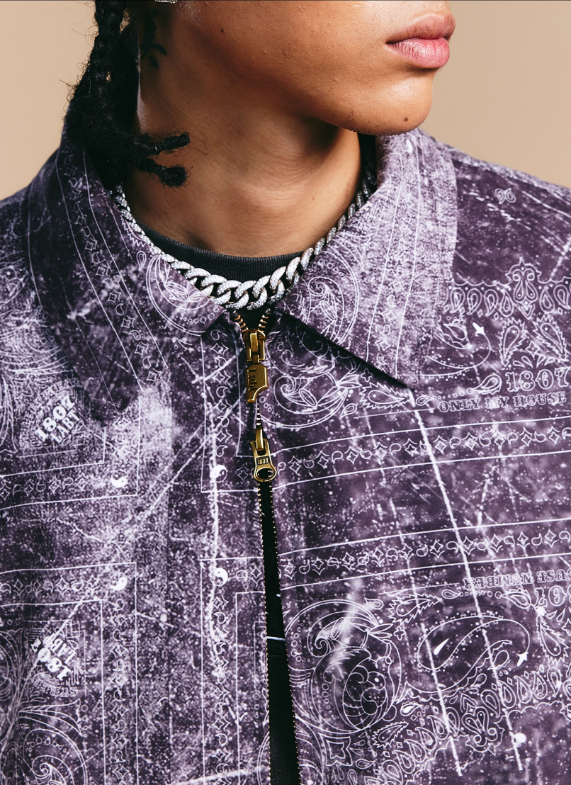 1807 × LABT Original Paisley Full Print Track Jacket