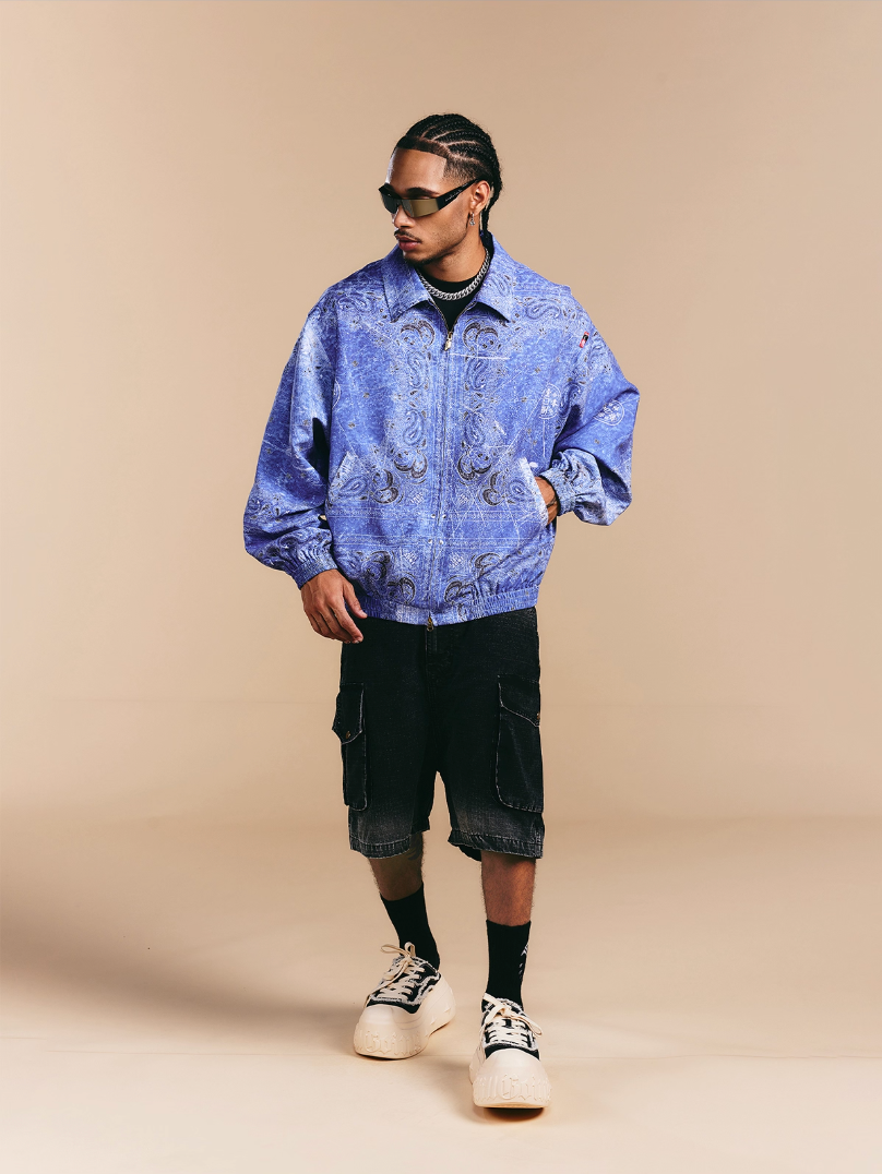 1807 × LABT Original Paisley Full Print Track Jacket